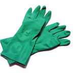 Nitrile Dishwasher's Glove- 15 mil - 13" - Large Green, 12 Pairs
