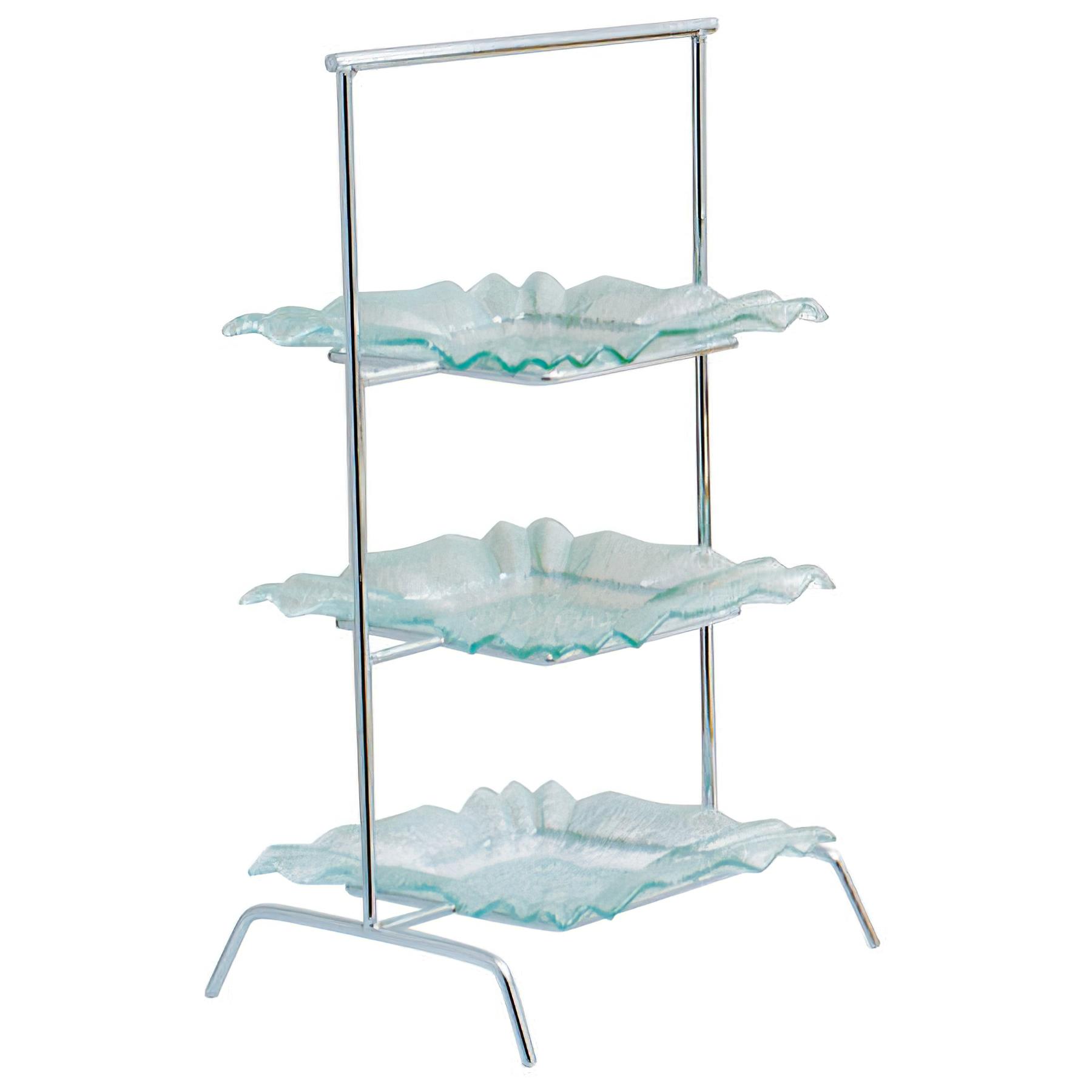 15.75" x 12" Chrome 3-Tier Riser, 27" tall (fits BCB-101, G