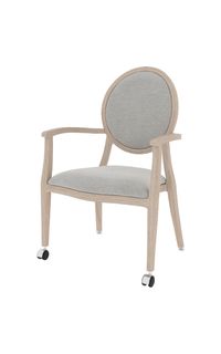 Gainesville Dining Chair with Front Casters