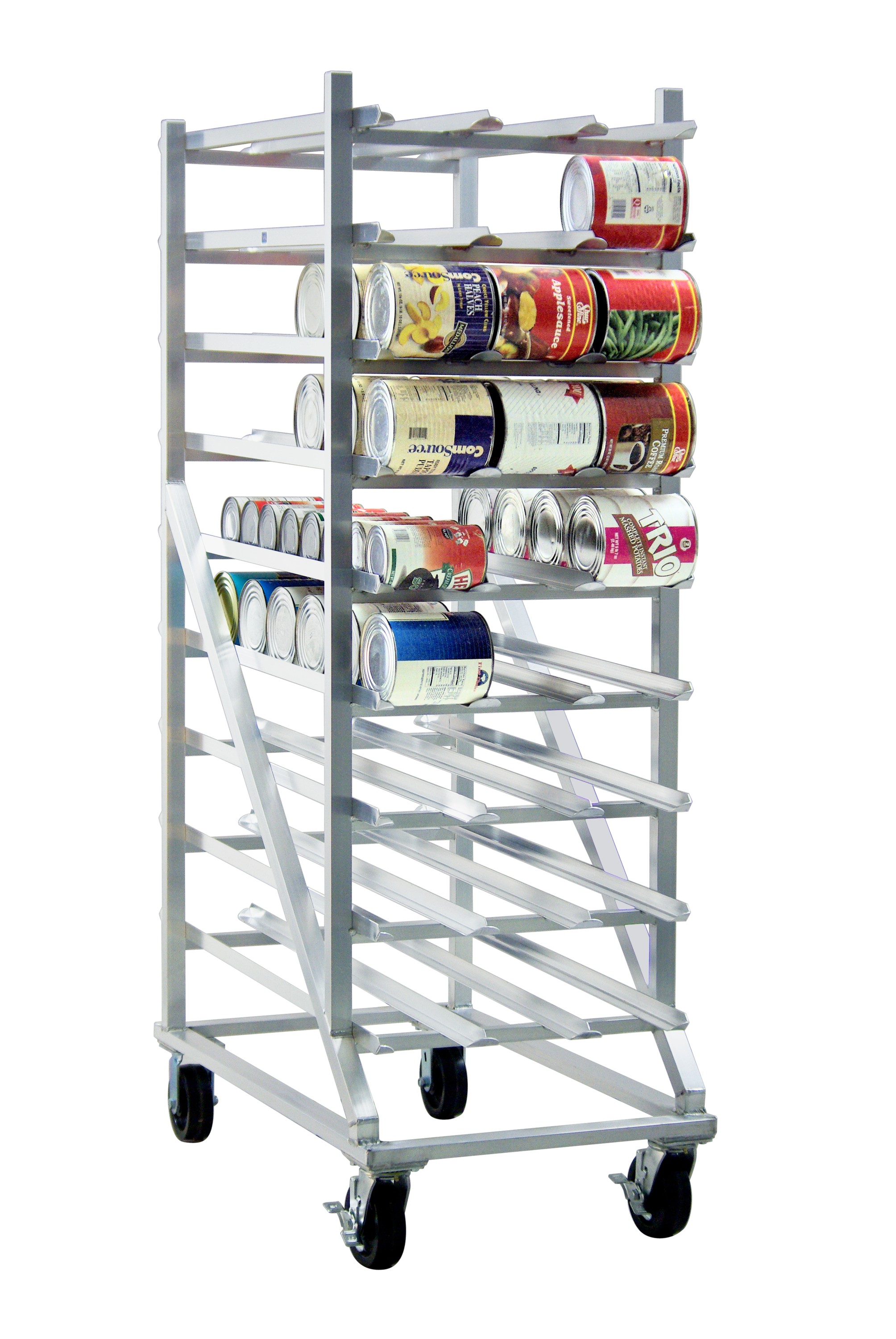 New Age Industrial 1250CK Heavy Duty Aluminum Can Rack - Mobile - Full ...