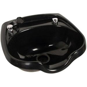 Oval Shampoo Bowl with Fixtures and Vacuum Breaker, ABS Plastic