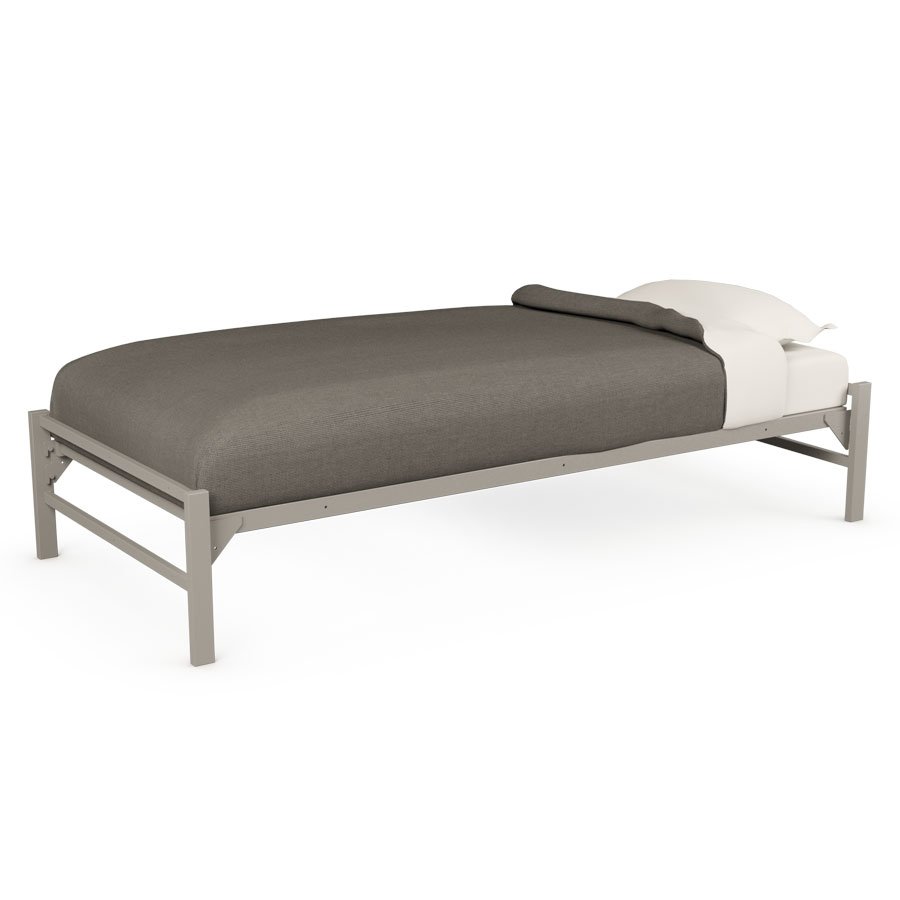 Aria Bed, 75"x36" - Height: 16", Metal Finish : Aria Grey. Min. order : 5 qty.