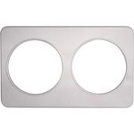 Adapter Plate for Stainless Steel Steam Table, 2 8½" Openings