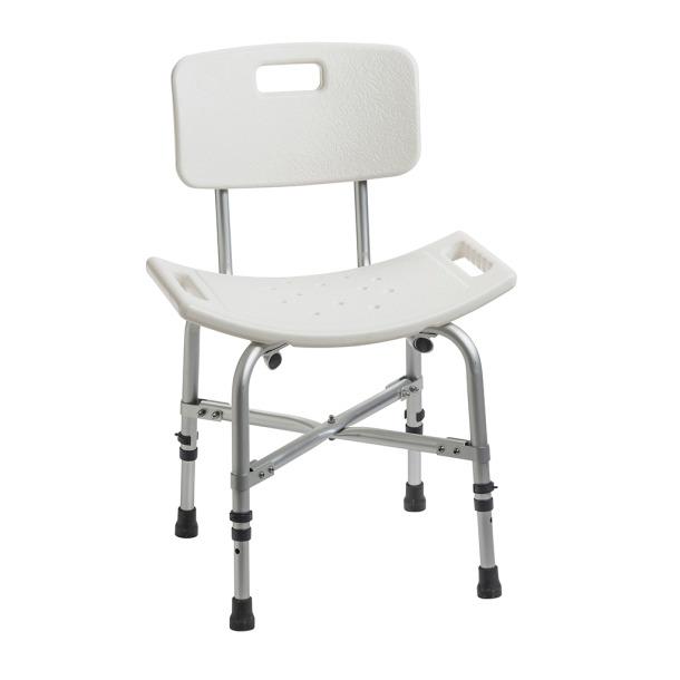Deluxe Bariatric Shower Chair with Cross-Frame Brace with Back, Knock Down