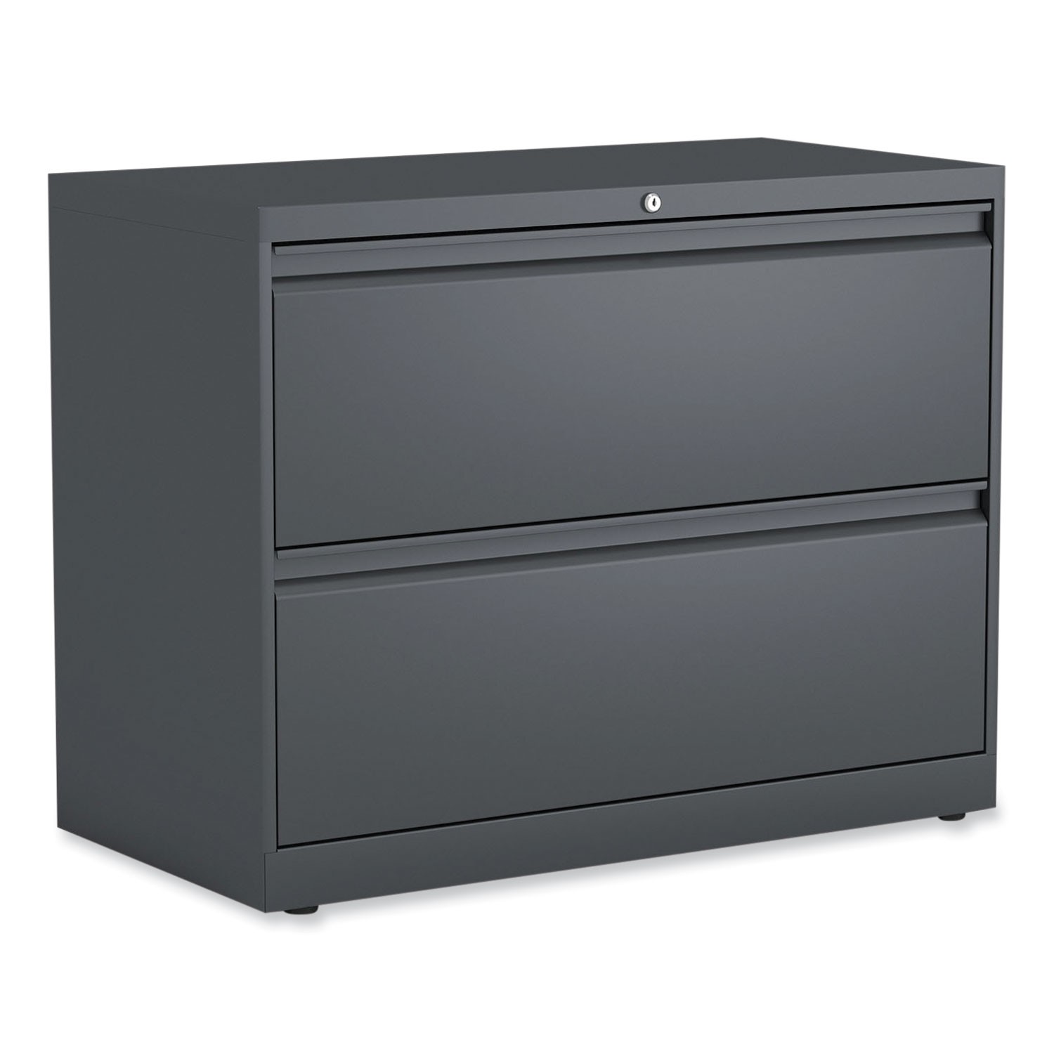 Two-Drawer Lateral File Cabinet, 36w x 19-1/4d x 28-3/8h, Charcoal