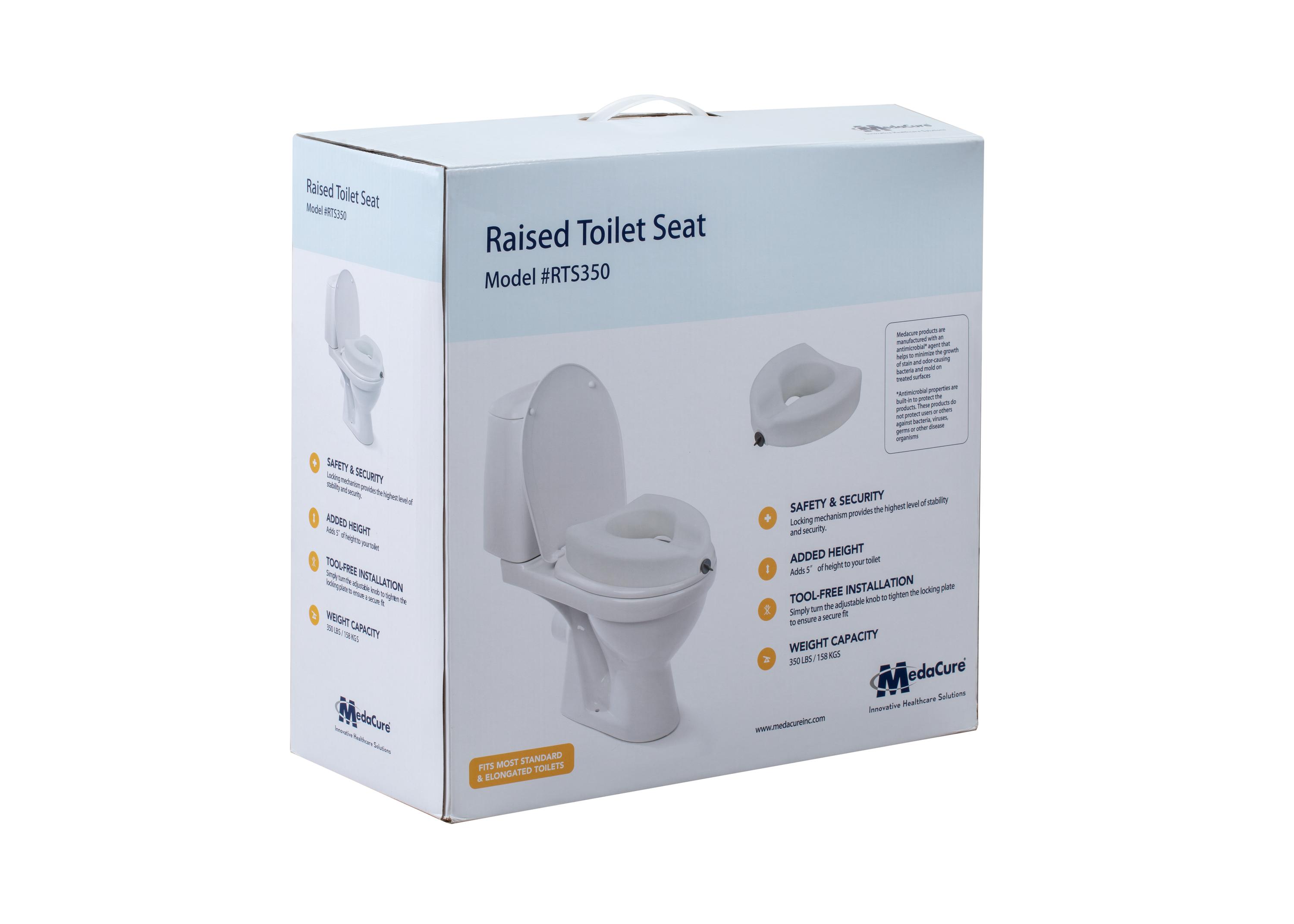 MedaCure® Raised Toilet Seat with Lock
