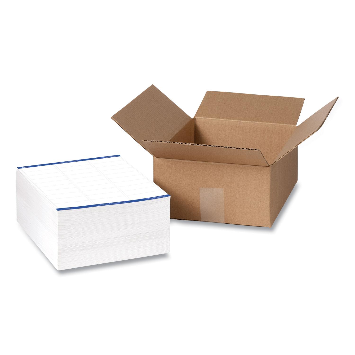 Avery® Easy Peel Mailing Address Labels, Laser, 1 x 2 5/8, White, 15000/Box