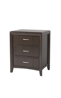 Montreal 3-Drawer Bedside Cabinet