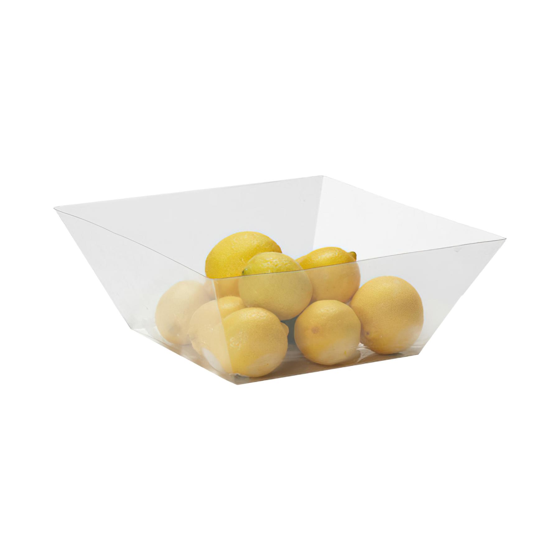 Plastic Liner for 7" Square Bowl (fits BWL-7-BAM, 48 pieces/cs.), CL-Clear
