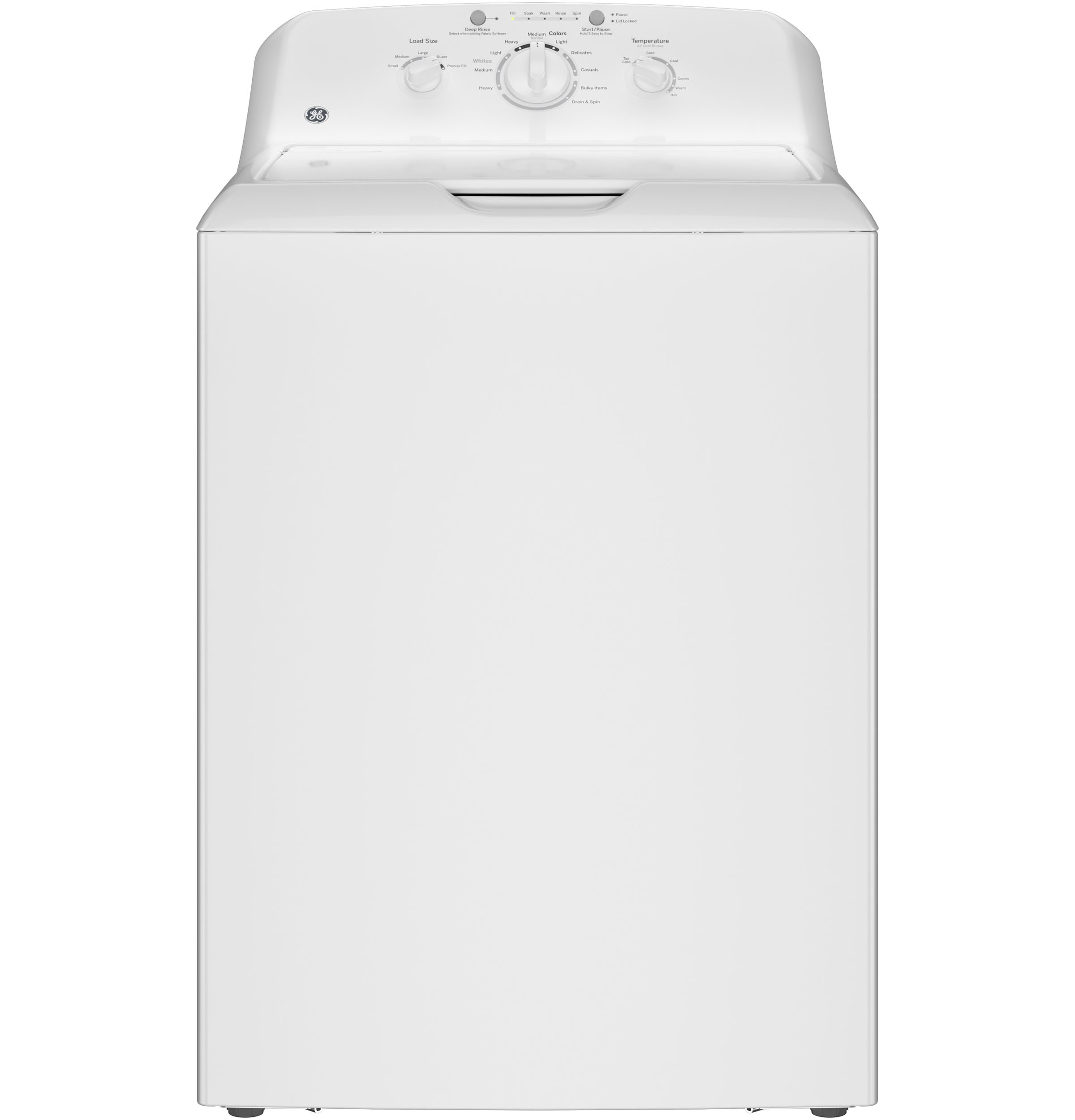 GE® 4.0 cu. ft. Capacity Washer with Stainless Steel Basket and Water Level Control, White