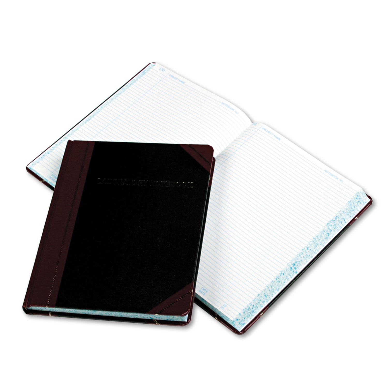 Boorum & Pease® Laboratory Notebook, Record Rule, 10 3/8 x 8 1/8, White, 300 Sheets