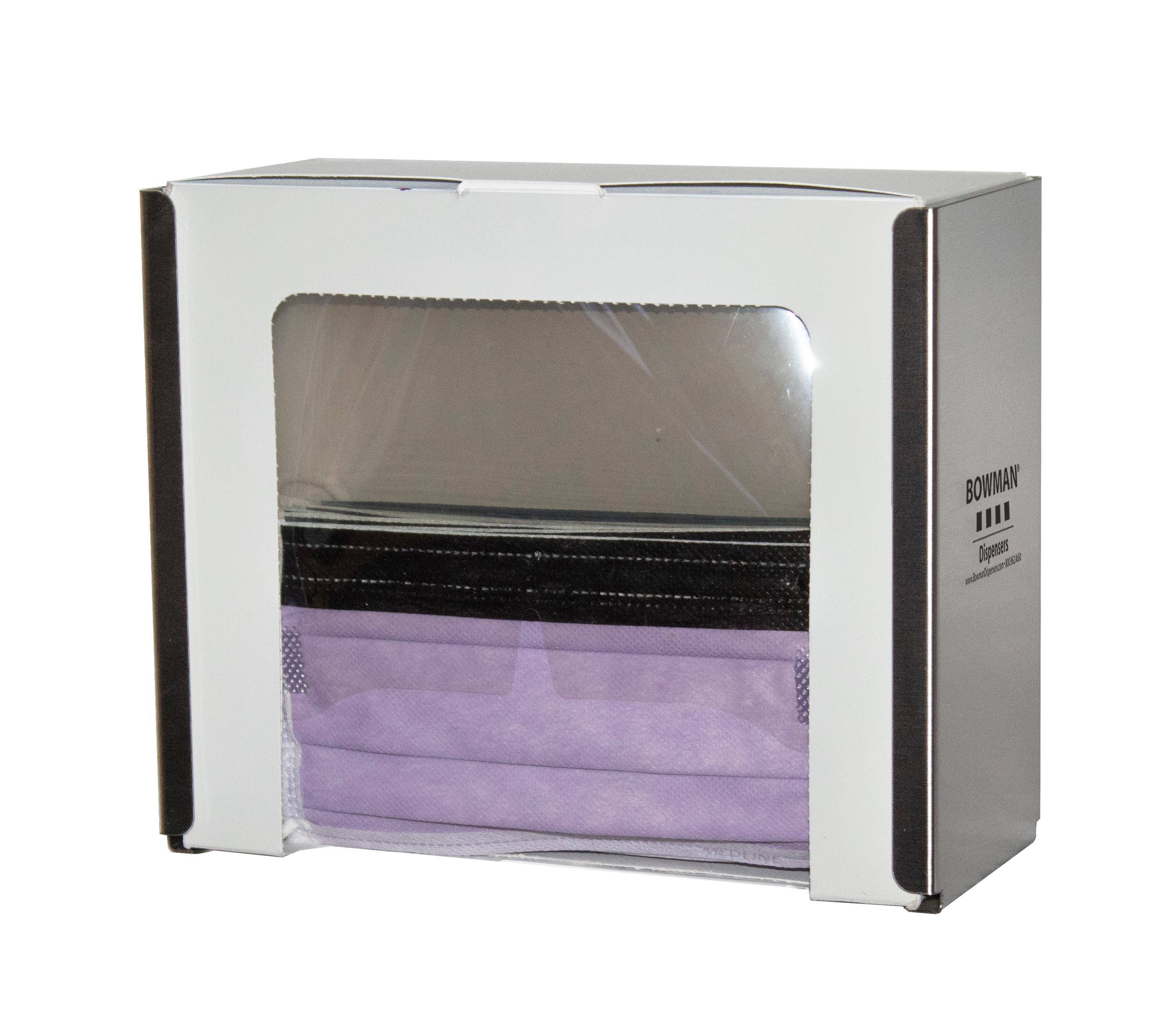 Semi-Recessed Face Mask & Tissue Dispenser Holds two boxes of face ...
