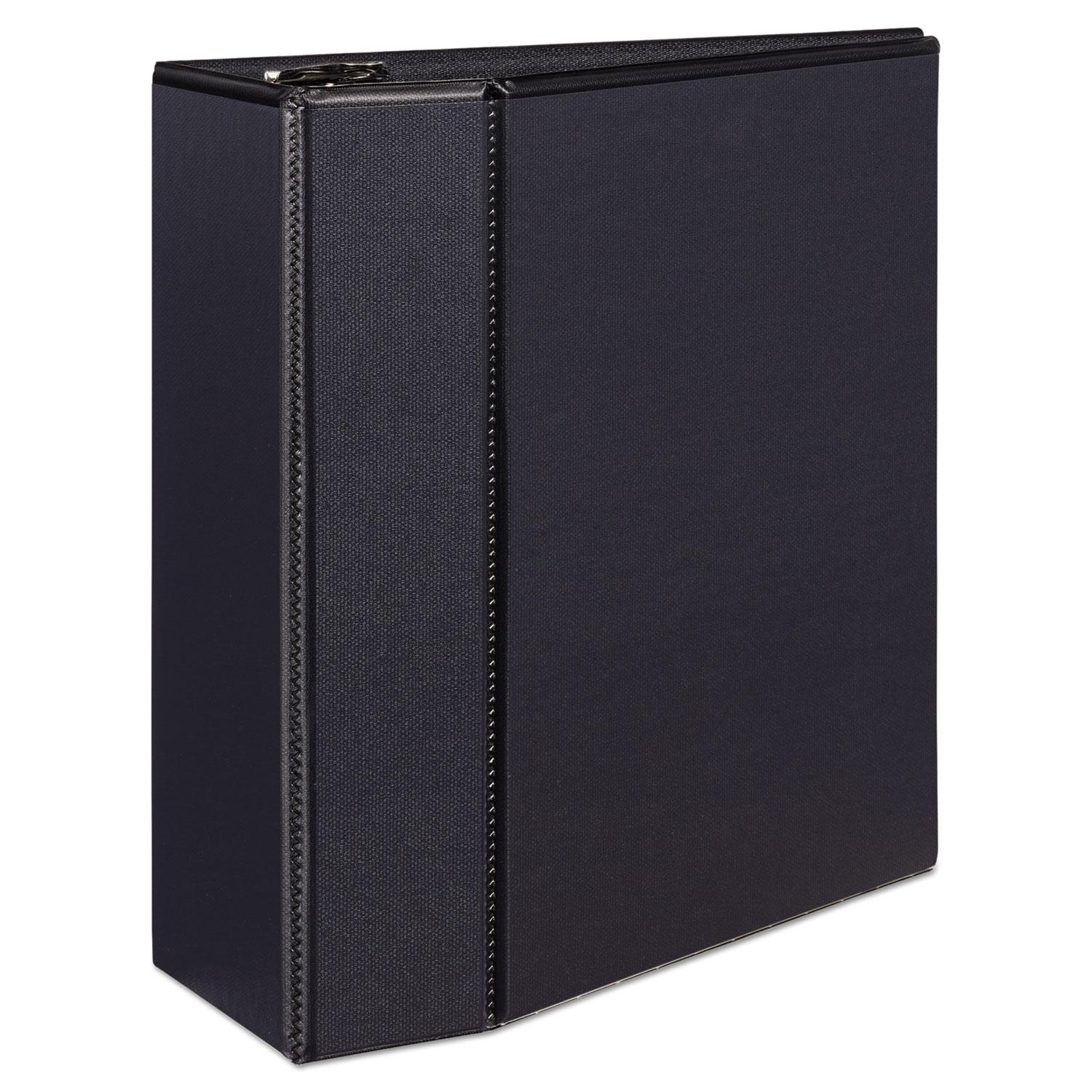Avery® Durable View Binder w/Locking EZD Rings, 11 x 8 1/2, 5" Cap, Black