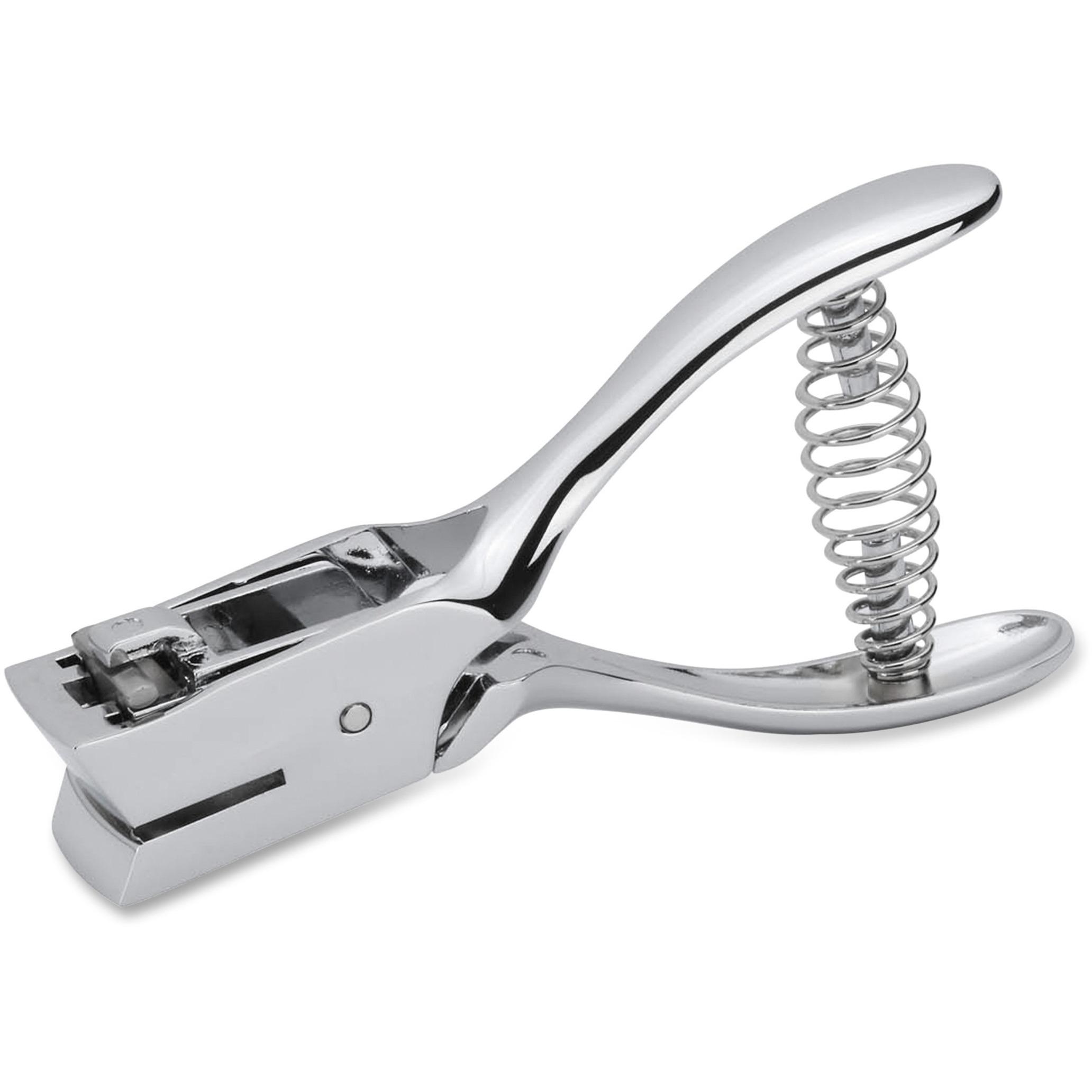 Slot Punch, Handheld, Metal, f/15mmx4mm Holes, Silver