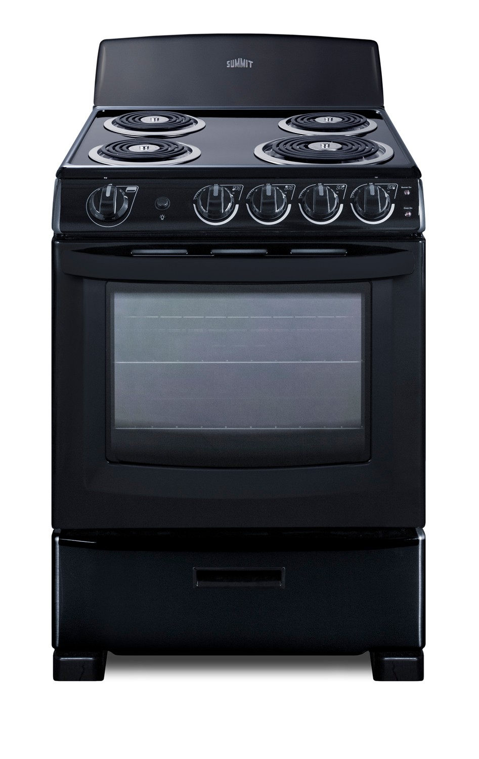 Summit 24" W Electric Range, Coil Top, ADA, Black