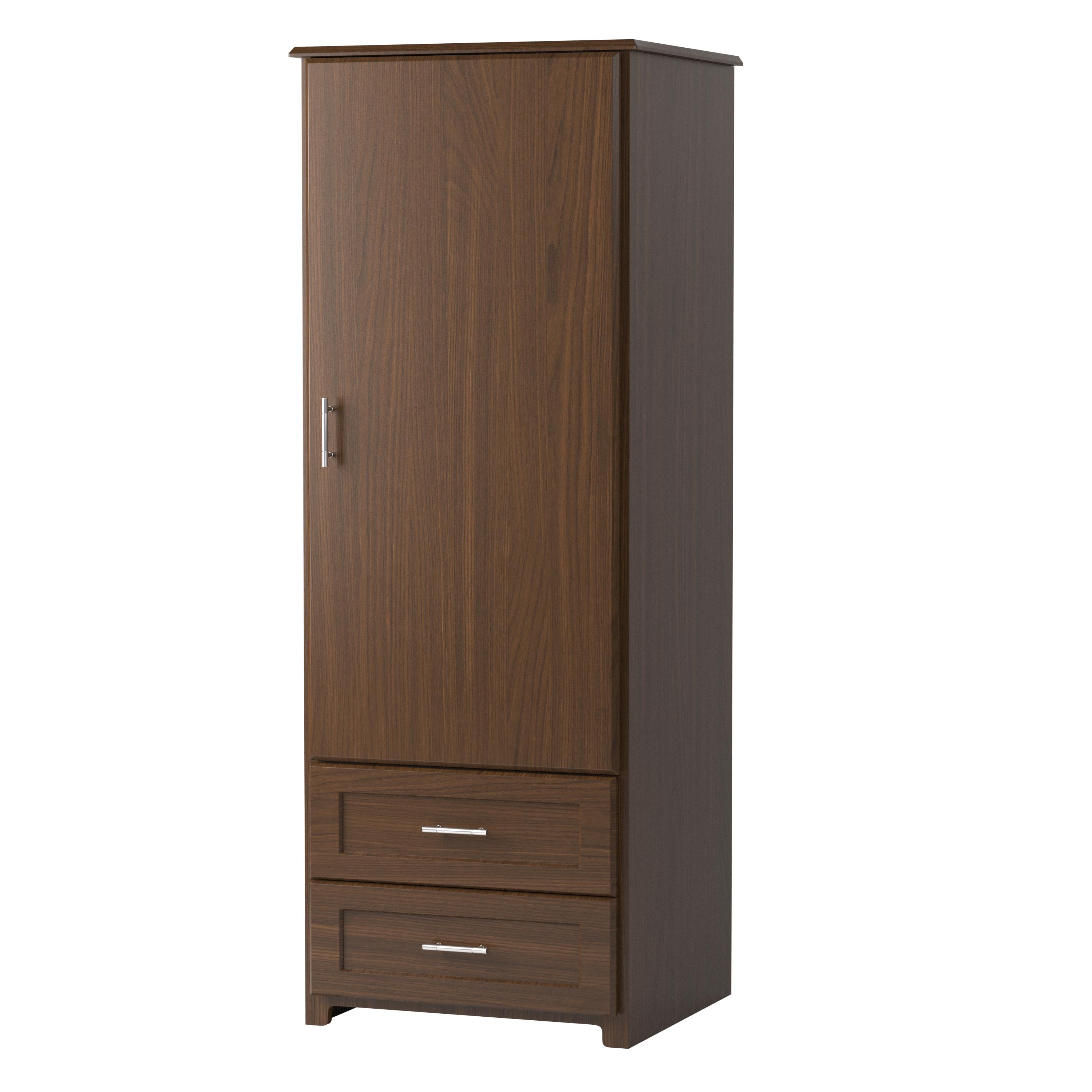 Quick-Ship Scottsdale 1-Door/2-Drawer Wardrobe | Maxwell Thomas