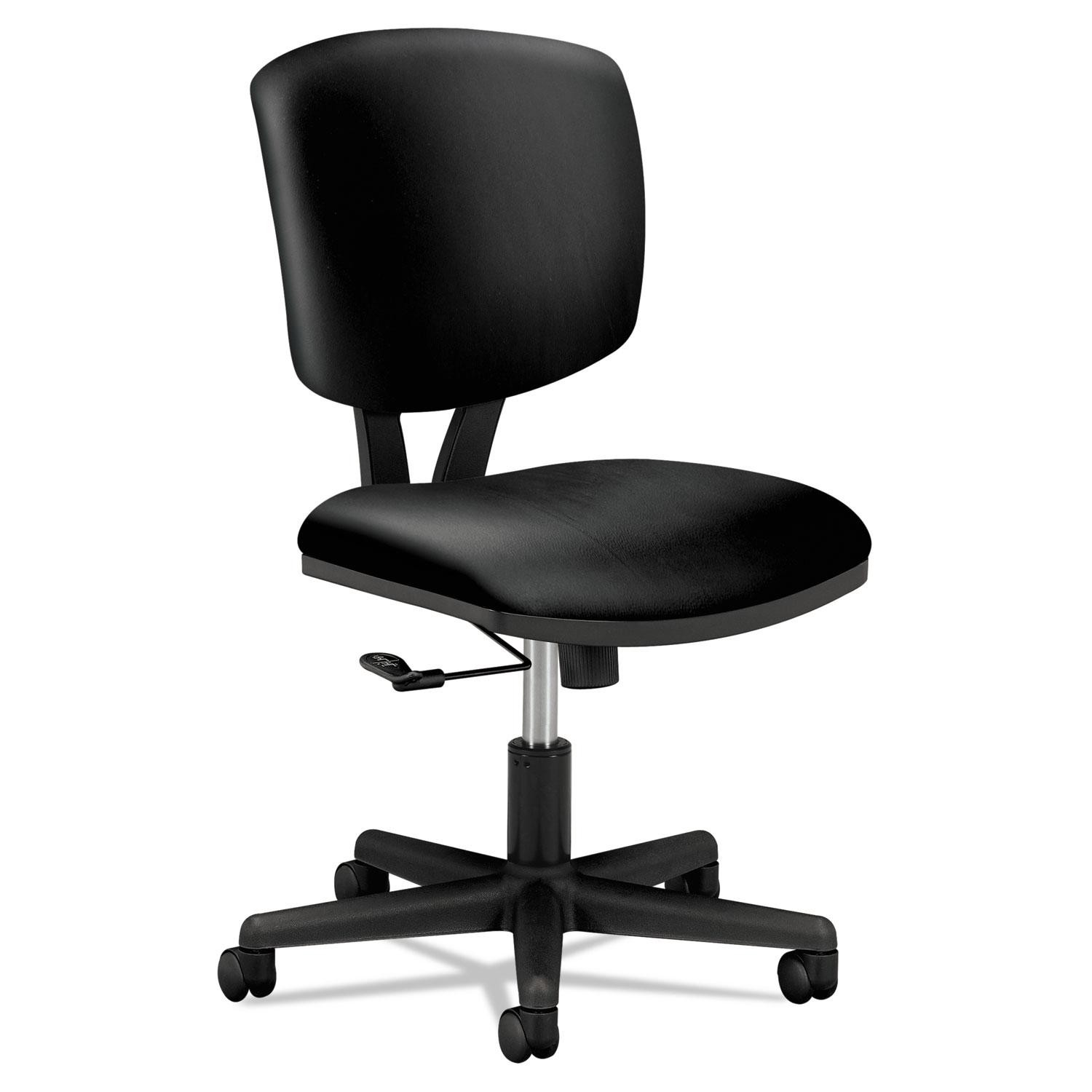 Volt Series Task Chair, Black Leather