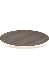 Laminate Tabletop with Spill-Boundary Edge, 30" Round