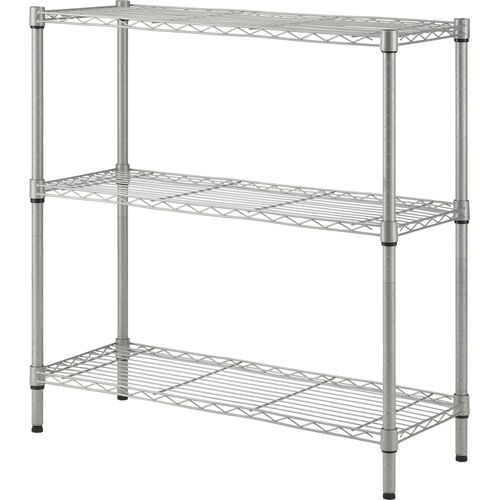 Wire Shelving, 3-shelf, Light-duty, 36