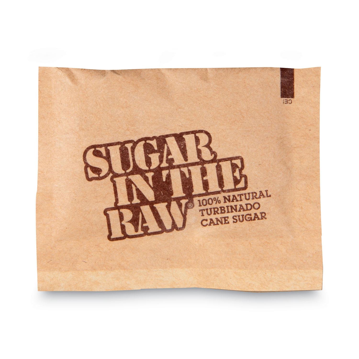 Sugar in the Raw Unrefined Sugar Made From Sugar Cane, 200 Packets/Box, 2 Boxes/Carton