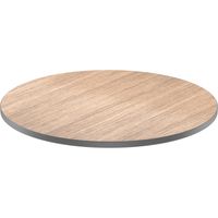 Laminate Tabletop with T-Mold Vinyl Edge, 60" Round