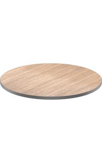 Laminate Tabletop with T-Mold Vinyl Edge, 60" Round
