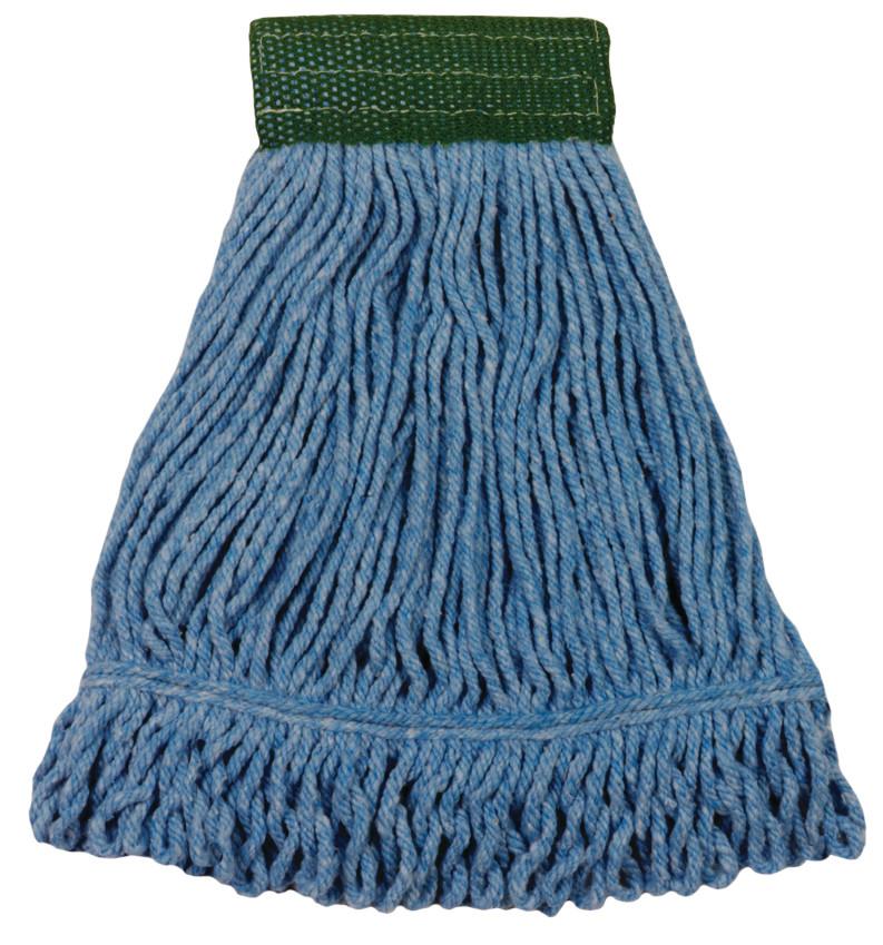 Direct Supply® Blend Mop, 1¼" Tape Narrow Band, Large - Yarn Color: Natural