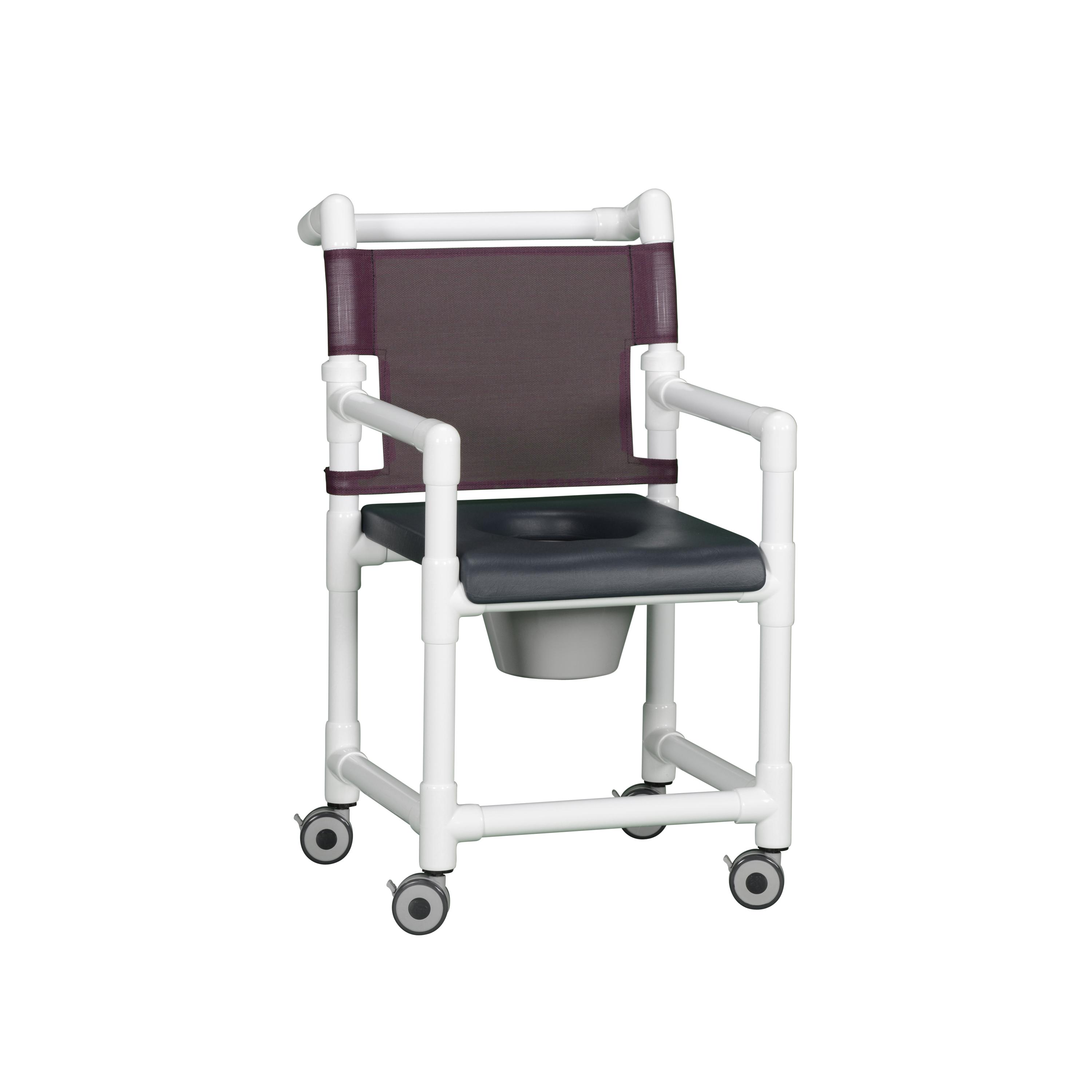 IPU Deluxe Closed-Front Shower Commode - Clearance 17 in - Seat Color ...