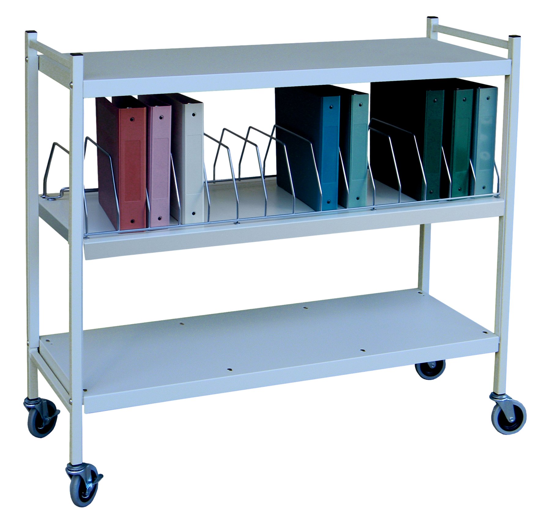 Big Beam Vertical Cabinet Chart Rack - 3 Shelves - 8 Binder Capacity ...