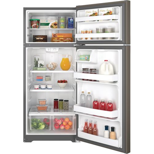 Ge Refrigerator 19 1 Cu Ft Top Freezer Icemaker Glass Energy Star Ada Stainless Steel C6135 Direct Supply