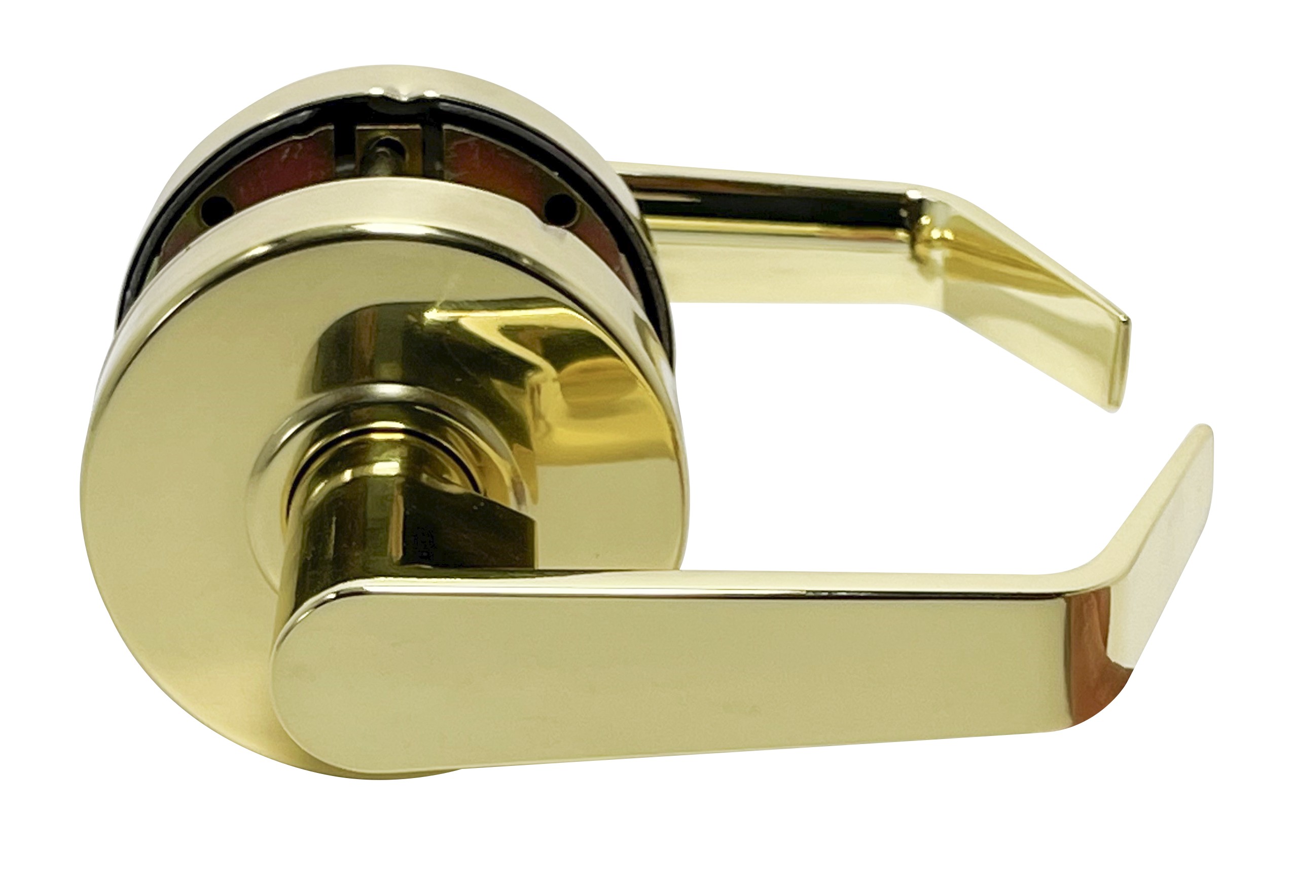 General Lock Standard-Duty Clutched Lever, Entry Lockset, Bright Brass ...