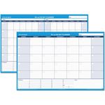 AT-A-GLANCE® 30/60-Day Undated Horizontal Erasable Wall Planner, 48 x 32, White/Blue,