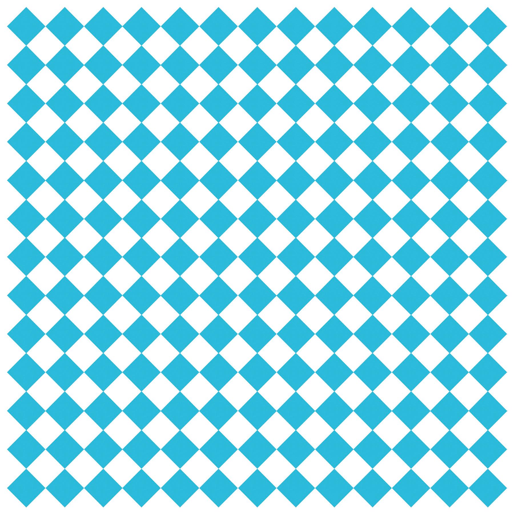 12" x 12" Grease-Resistant Food-Safe Sandwich Wrap Paper / Deli Wrap Paper / Blue Checker on White Paper, 1000 pieces./cs., W-White