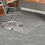 Chair Mat, Square, Beveled Edge, 60"x60", Clear