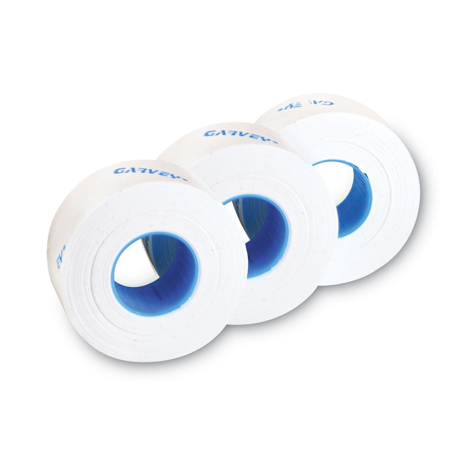Garvey® One-Line Pricemarker Labels, 7/16 x 13/16, White, 1200/Roll, 3 Rolls/Box