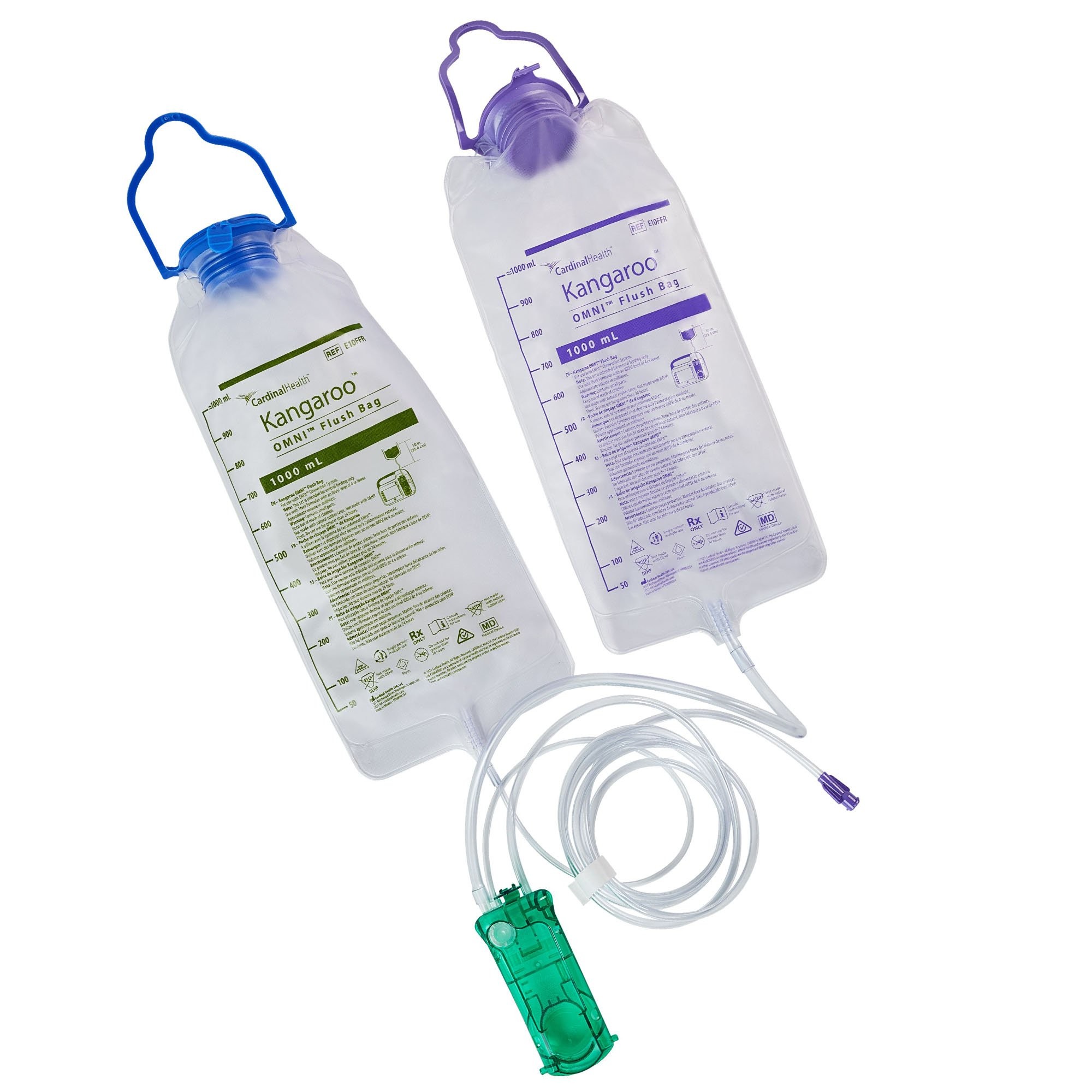 Kangaroo OMNI™ ENtelliSet™ Thick Formula Feeding Set with Flush Bag 1000mL