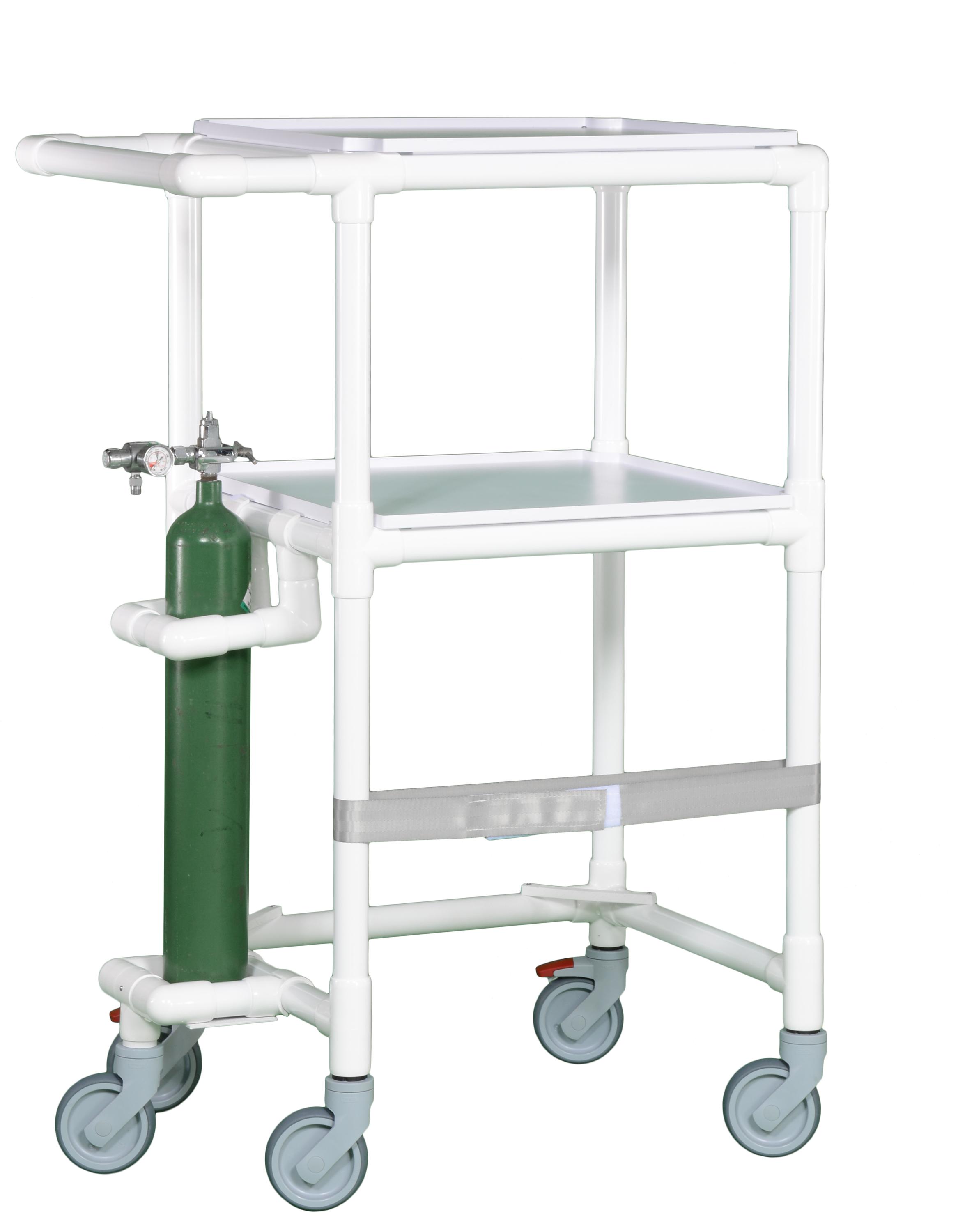 Oxygen Tank Holder for Respiratory Supply Cart, E Cylinders
