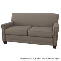Quick-Ship Porterville Loveseat with Preferred Seat Deck in Vinyl Fabric