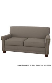 Quick-Ship Porterville Loveseat with Preferred Seat Deck in Vinyl Fabric