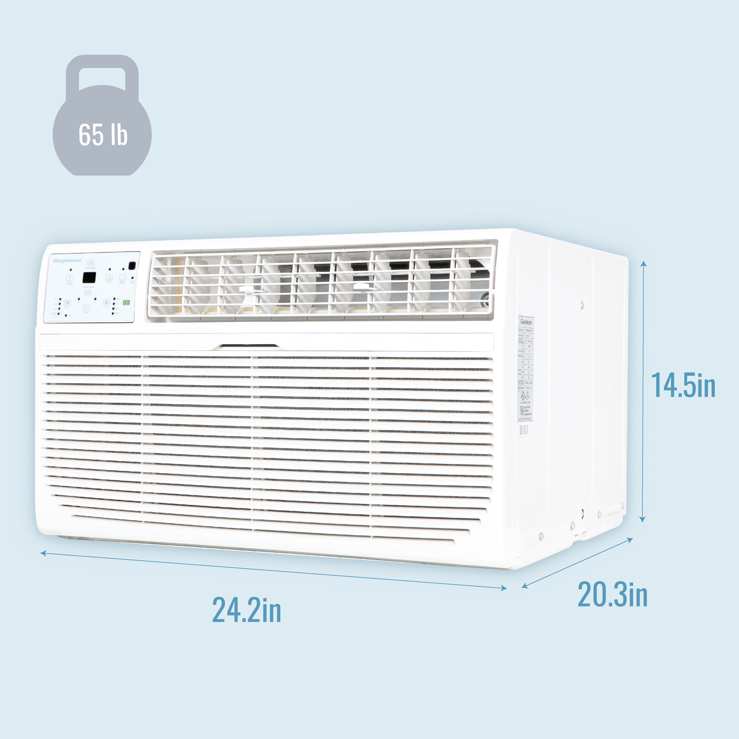 8,000 BTU 115V Through-the-Wall Air Conditioner with 4,200 BTU Supplemental Heat Capability