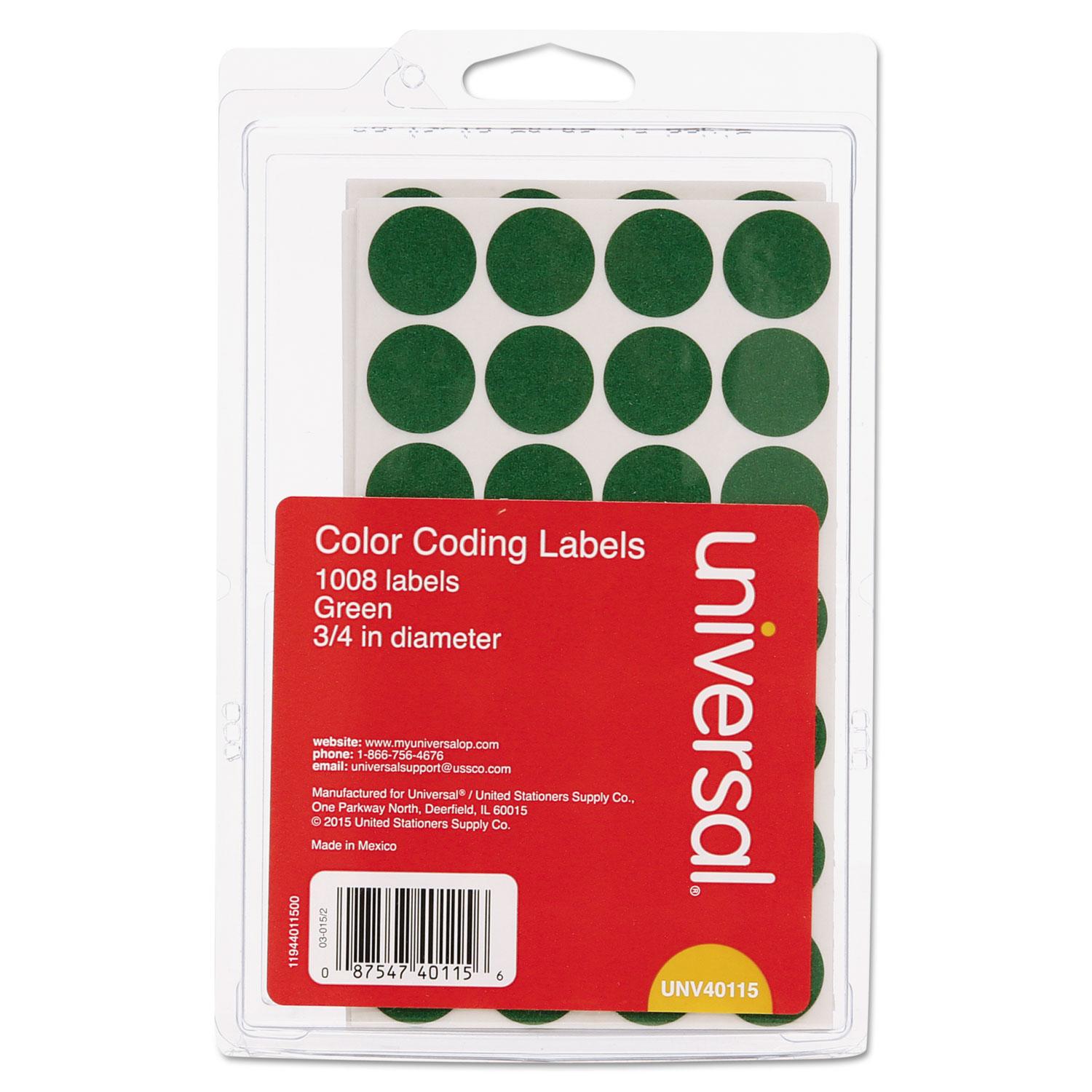 Avery® 5466 3/4" Red Round Removable Write-On / Printable Labels - 1008