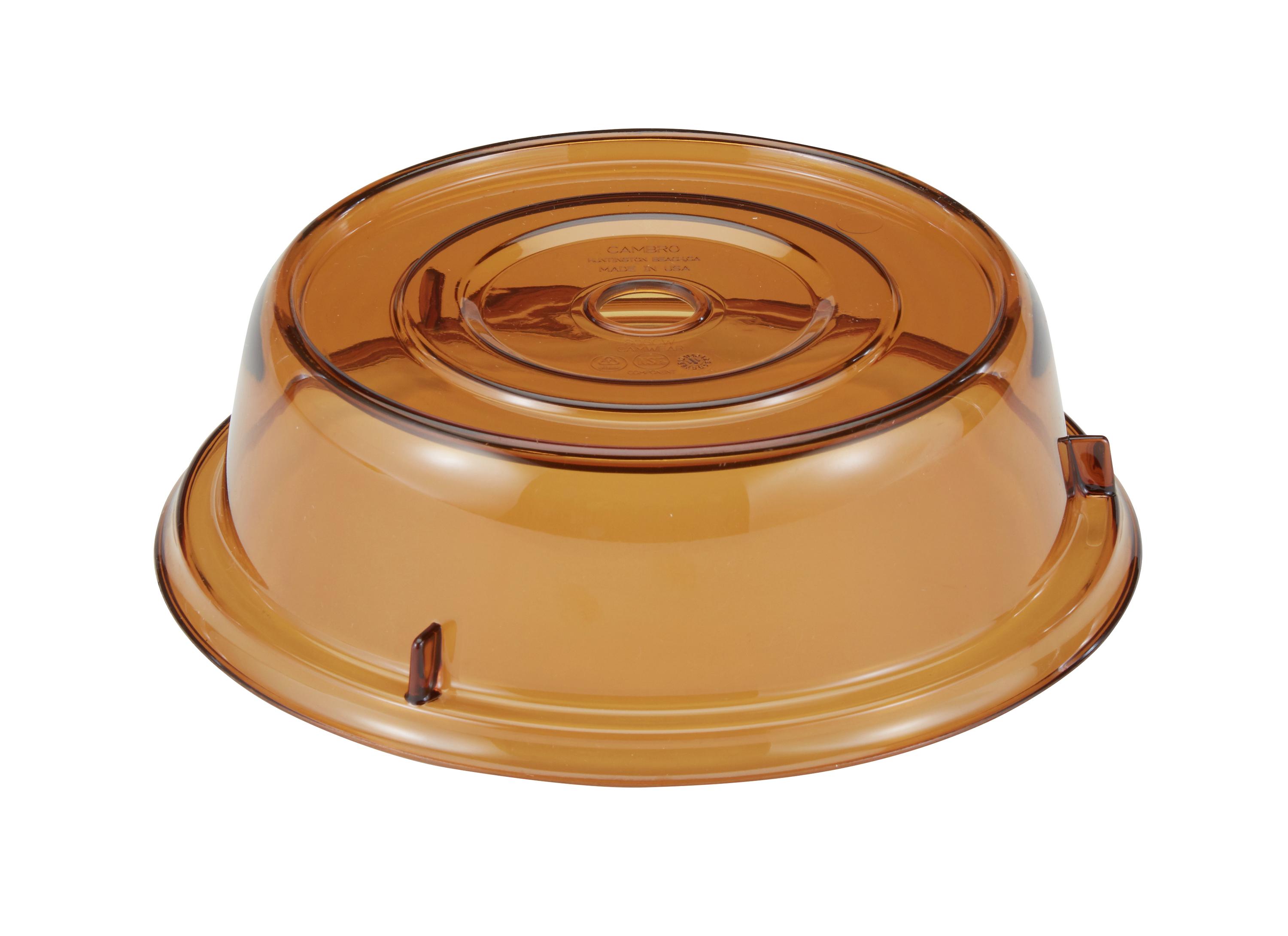 Warmer Lid, 9-1/8" Diameter - Color: Amber
