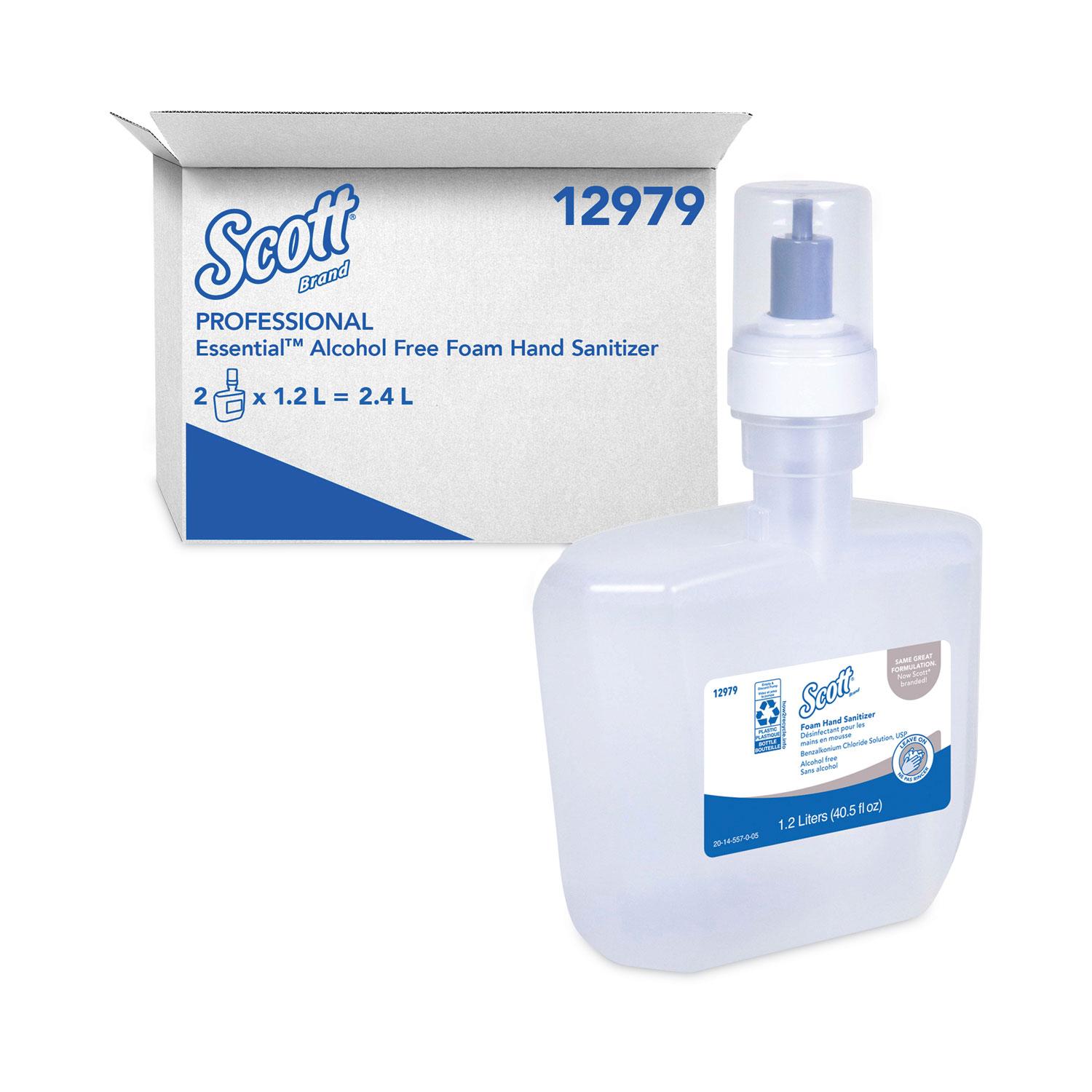 Scott® Commercial Dispensing Kleenex Foaming Hand Sanitizer Dispenser Refills, 1200 mL., 2/Carton (12979)
