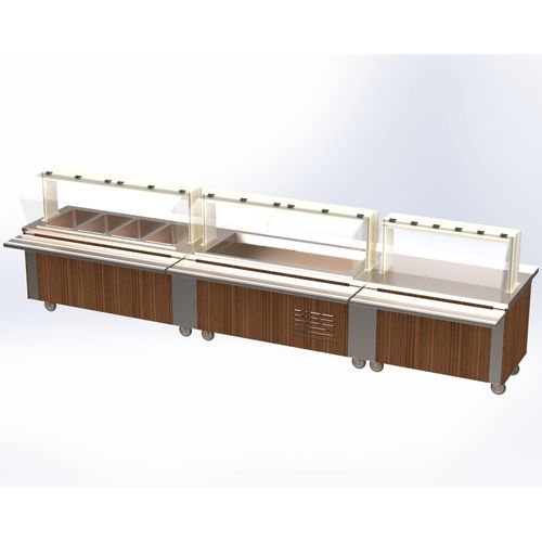 Multiteria MPCC-4-G-MOD M-Power - 4 Well Cold Modular Serving Counter ...