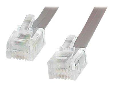 StarTech.com 25 ft RJ11 Telephone Modem Cable - phone cable - 25 ft