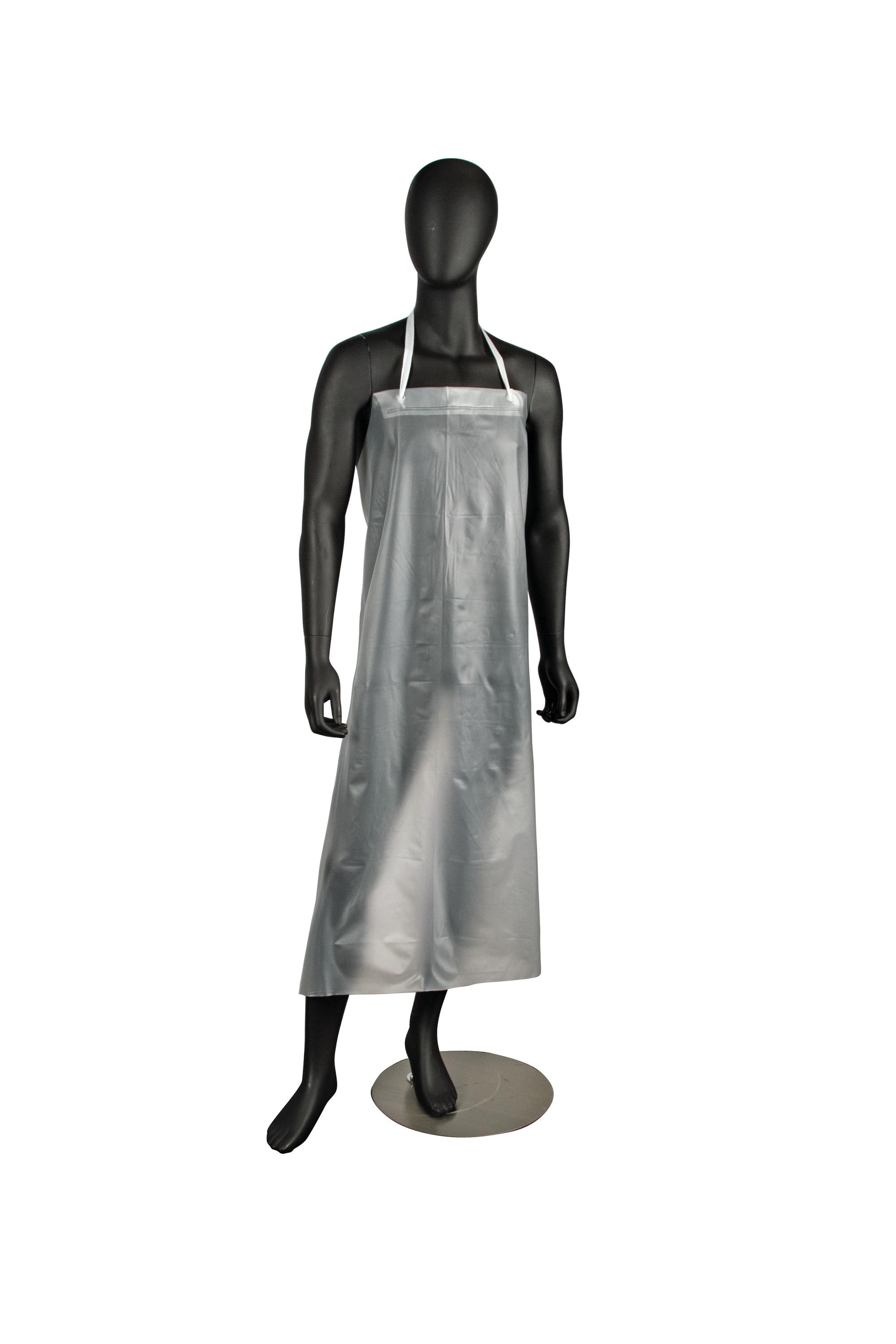 Vinyl Dishwashing Apron - Clear - 12 Mil