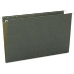 Smead Hanging File Folders, Untabbed, 11 Point Stock, Legal, Green, 25/Box