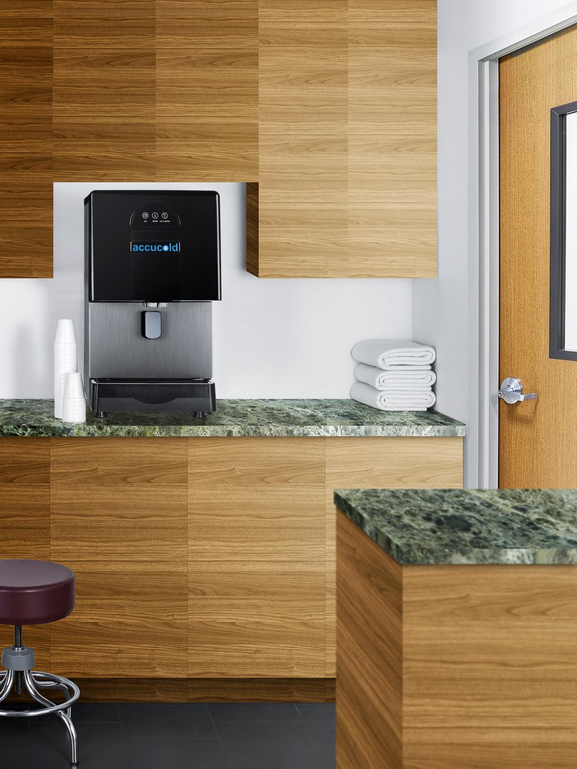 Accucold 160 lb. ice/water dispenser for countertop use