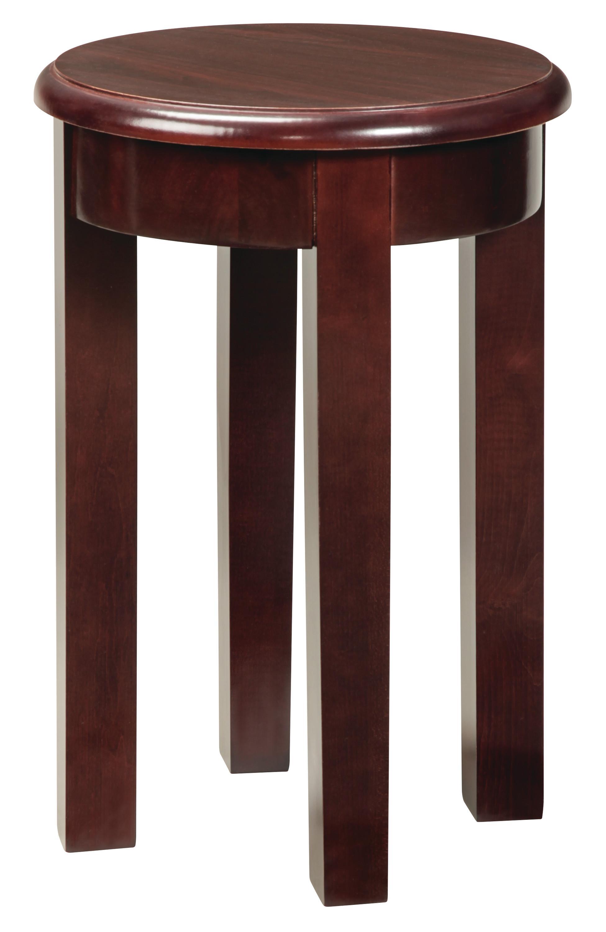 Akin Newport Round Accent Table - Finish: Asian Walnut, Quick Ship ...