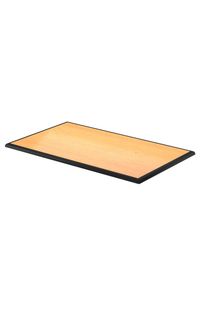 Laminate Tabletop with Maple Bullnose Wood Edge, 42" x 96"